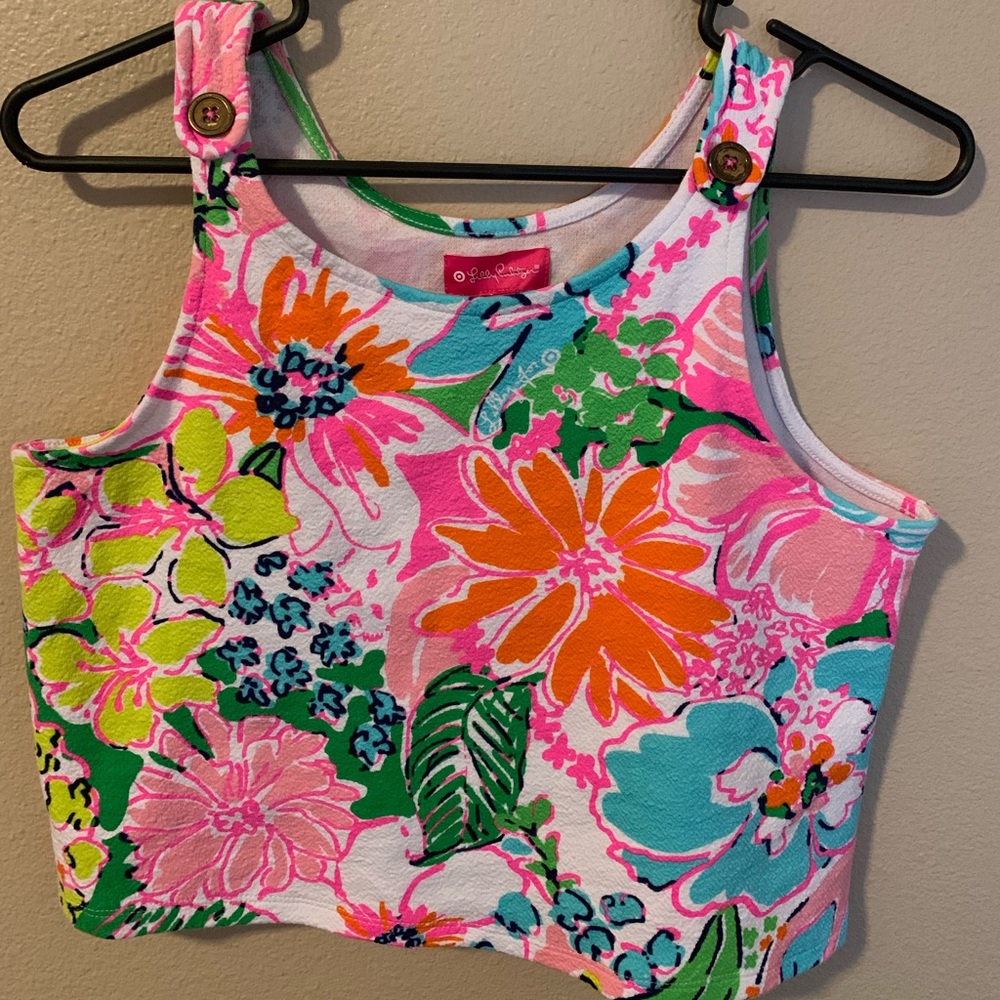 Lilly Pulitzer Girls Nosey Posey Crop Top
